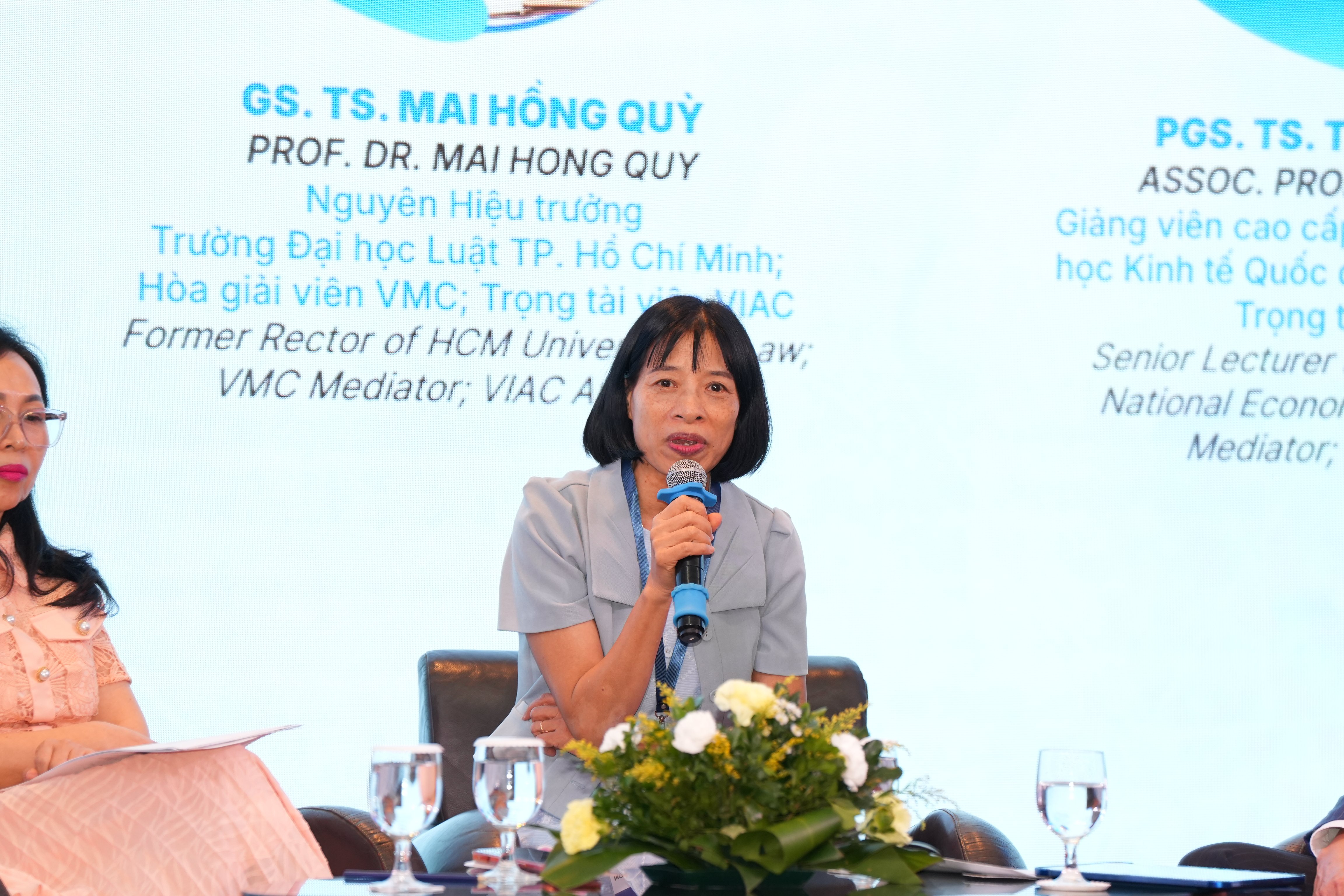 Ms. Nguyen Thi Mai &ndash; Director of the Vietnam Mediation Centre (VMC) under VIAC, Former Deputy Director General of the Department of Judicial Support, Ministry of Justice, VIAC Arbitrator